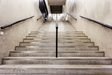 flamed granite steps